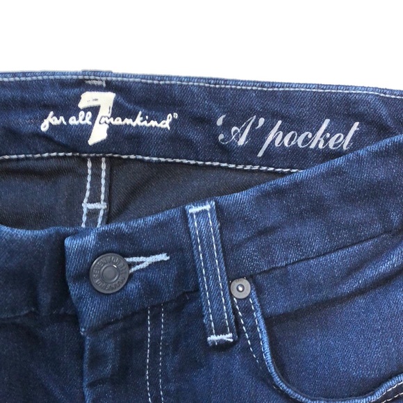 7 For All Mankind A Pocket Low Rise Jeans - Picture 6 of 8